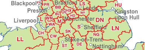 post code map